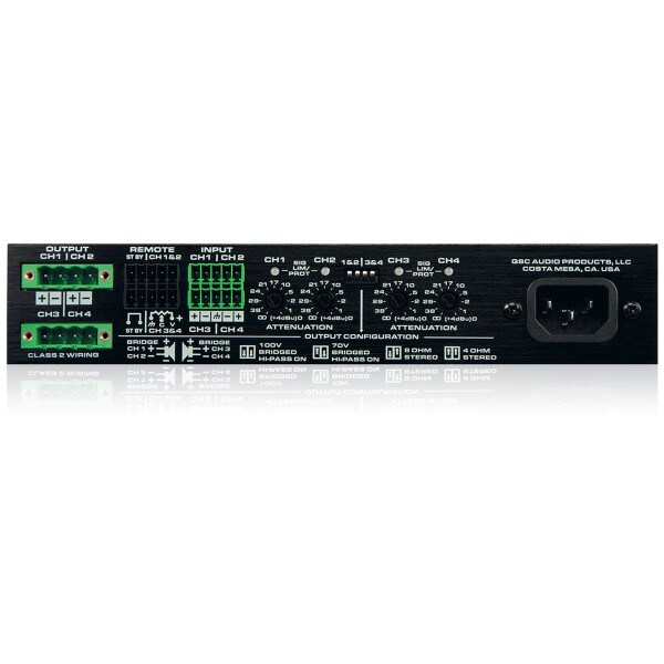 Main product image for QSC SPA Series SPA4-60 4 Channel EnergyStar 70V/100V/8 Ohm/4 Ohm Amplifier245-6932